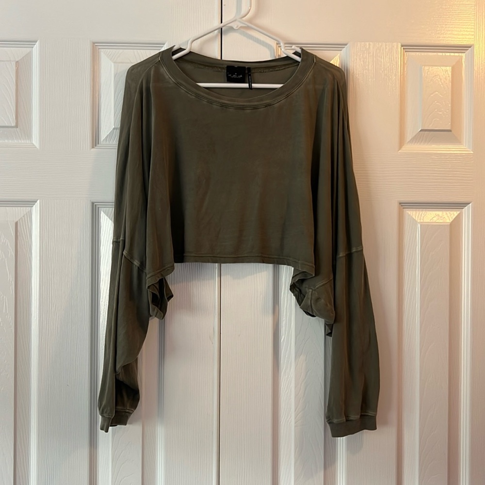 Out from Under Cropped Oversized Top